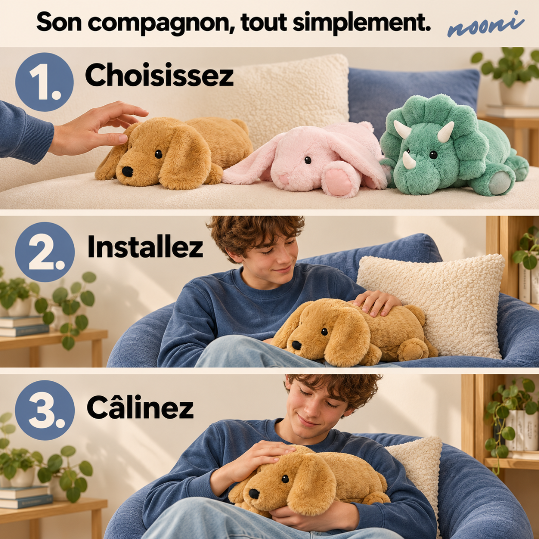 Nooni – Peluche lestée apaisante pour enfants et adultes